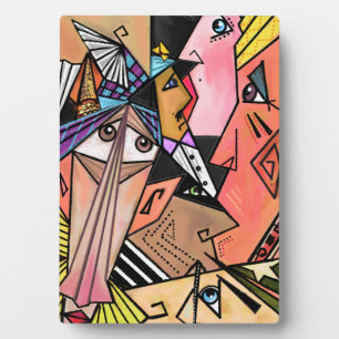 Cubism Portrait Plaque