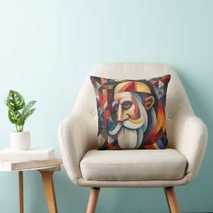 Cubism Santa Claus Cushion