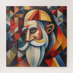 Cubism Santa Claus Jigsaw Puzzle
