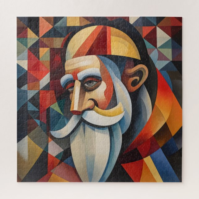 Cubism Santa Claus Jigsaw Puzzle (Vertical)