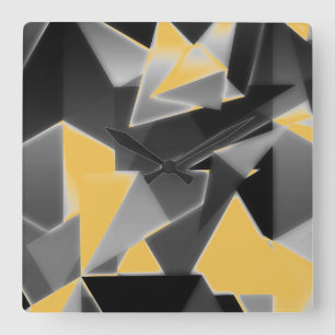 Cubism Square Wall Clock
