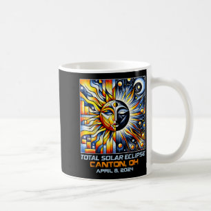 Cubism Total Solar Eclipse Canton Ohio Coffee Mug