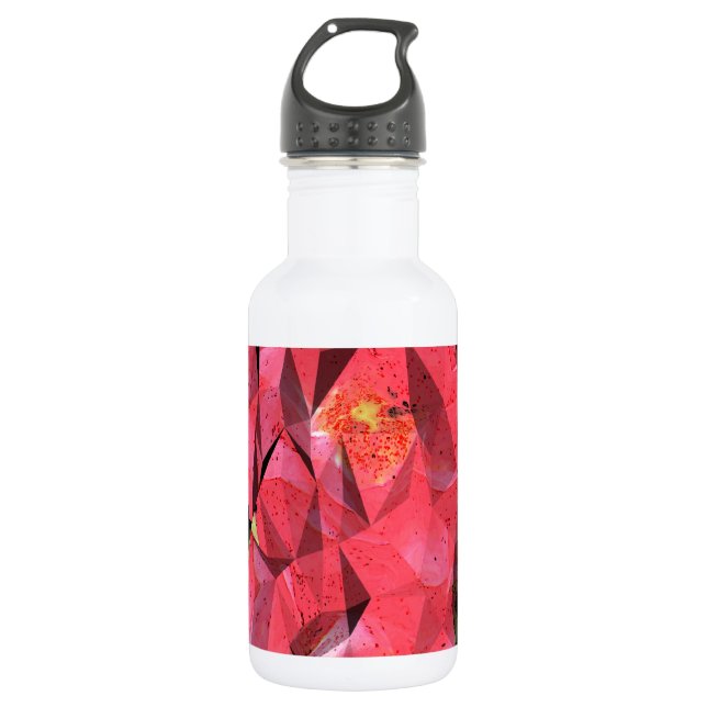 Cubist Abstract Roses 532 Ml Water Bottle (Front)