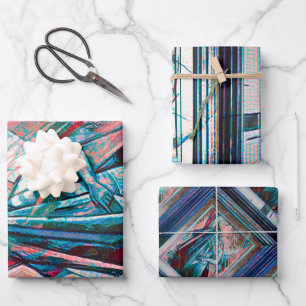 Cubist Art Deco Belly Dancer Wrapping Paper Sheet