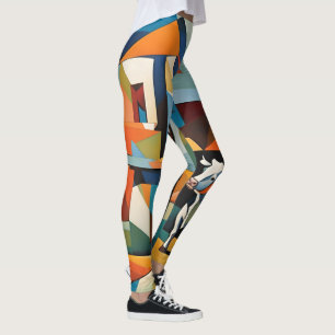 Cubist Art Leggings: Wearable Masterpieces Leggings