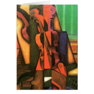 Cubist art Violin and Guitar painting by Juan Gris