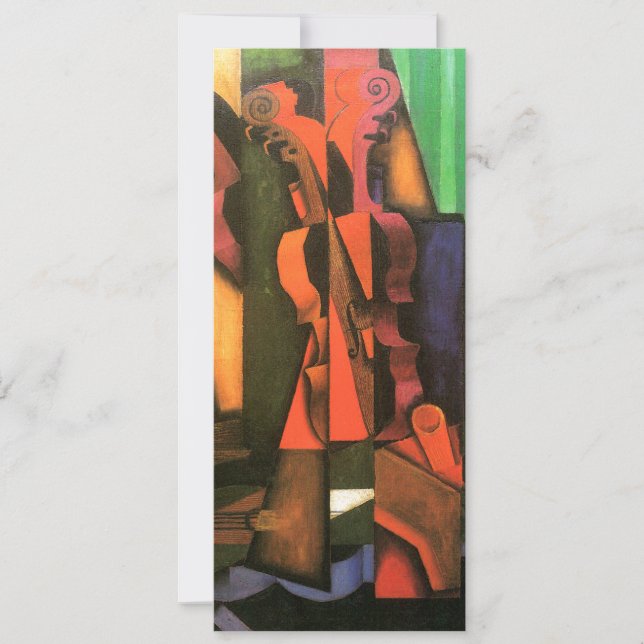 Cubist art Violin and Guitar painting by Juan Gris (Front)