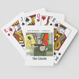 Cubist Castro NeoCubaism Funny Playing Cards