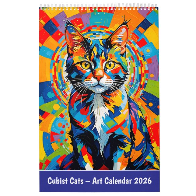 Cubist Cats – Art Calendar 2026 (Cover)