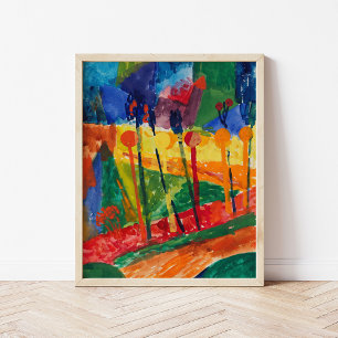 Cubist Landscape   Fritz Schaefler Poster