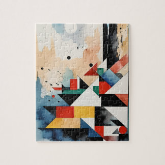 Cubistic Coast Architecture Jigsaw Puzzle