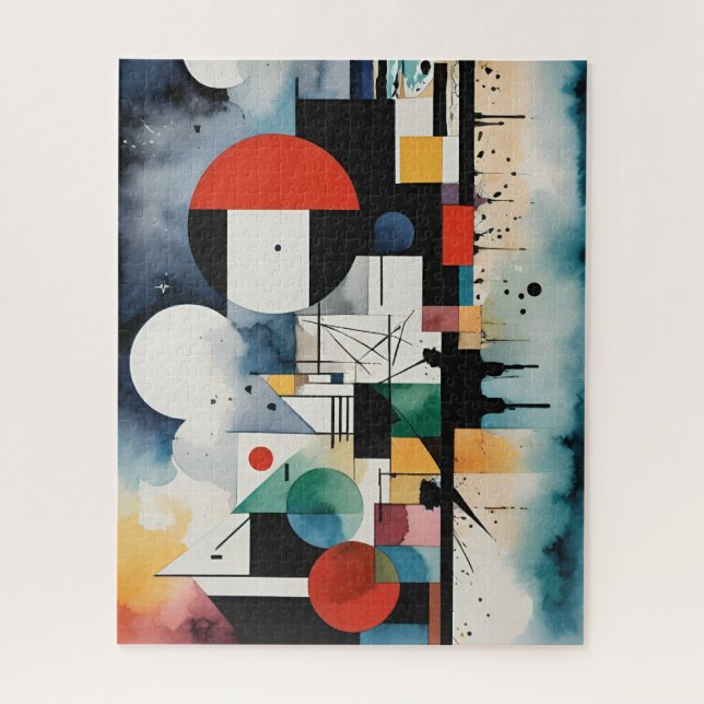 Cubistic Seascape Jigsaw Puzzle (Vertical)