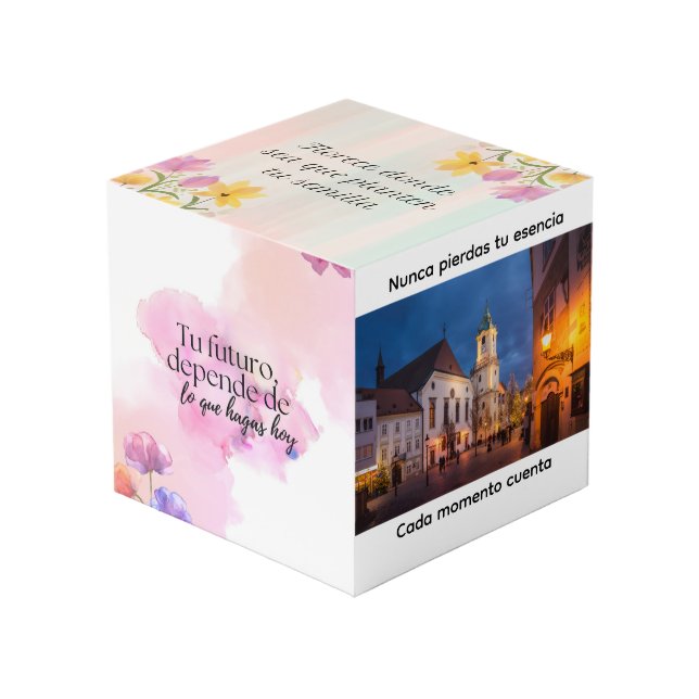 Cubo de fotos personalizado con recuerdos especial cube (Front Angled)
