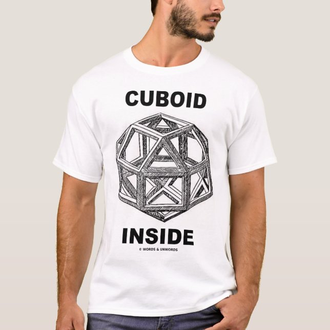 Cuboid Inside (Leonardo da Vinci design) T-Shirt (Front)