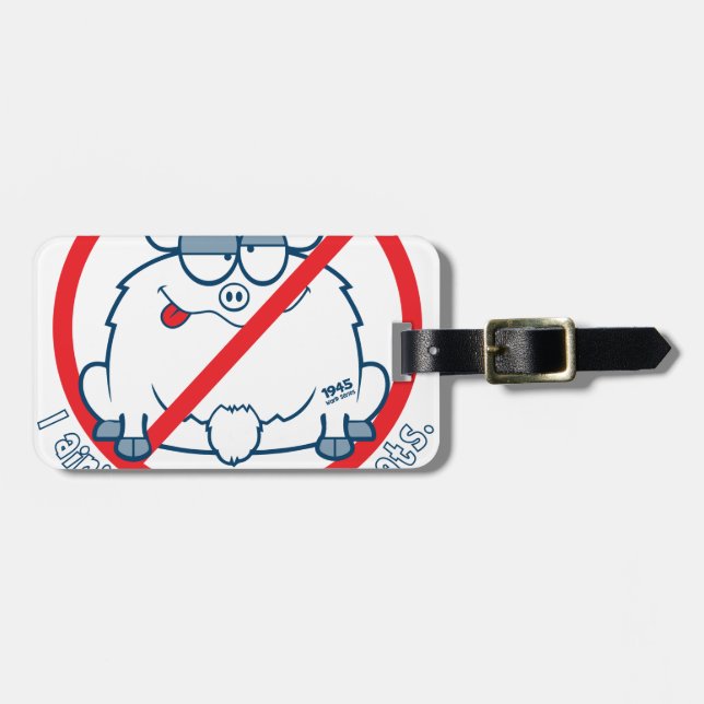 cubs chicago goat shirt luggage tag (Front Horizontal)