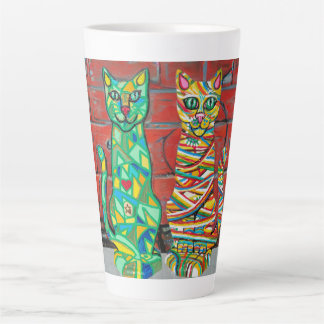 Cuby Cats by Laura Gail Sweeney Latte Mug