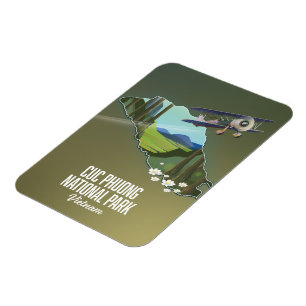 Cuc Phuong National Park Vietnam map Magnet