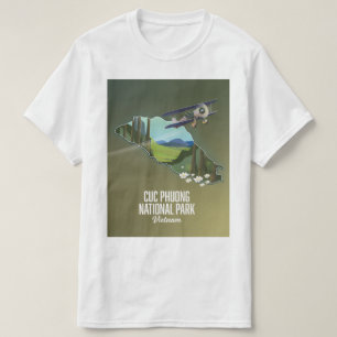 Cuc Phuong National Park Vietnam map T-Shirt