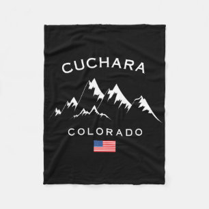 Cuchara Colorado Ski Resort Rocky Mountains Skiing Fleece Blanket