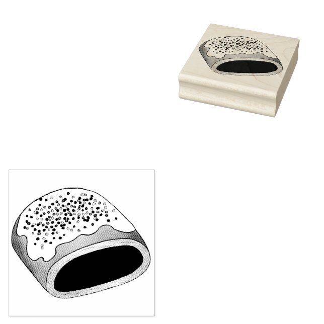 Cucidati Cuccidati Italian Fig Christmas Cookies Rubber Stamp (Stamped)