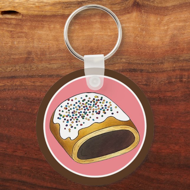 Cucidati Cuccidati Italian Sicilian Fig Cookies Key Ring (Back)