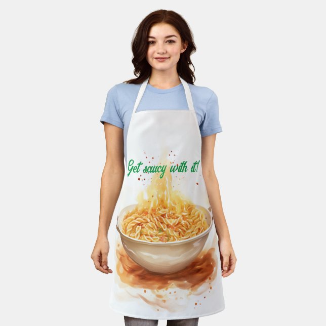 Cucina Italiana: Artistic Italian Apron (Worn)