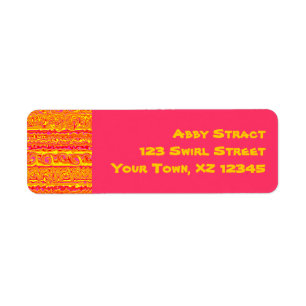 Cuckoo Abstract Swirl Return Address Label