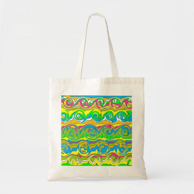 Cuckoo Abstract Swirl Tote Bag (Front)
