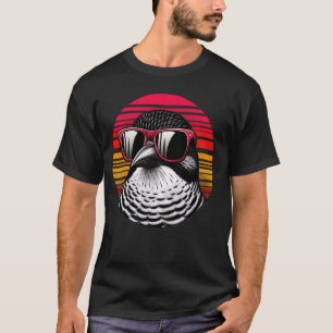 Cuckoo Bird Sunglasses Sunset Retro Style Vintage T-Shirt