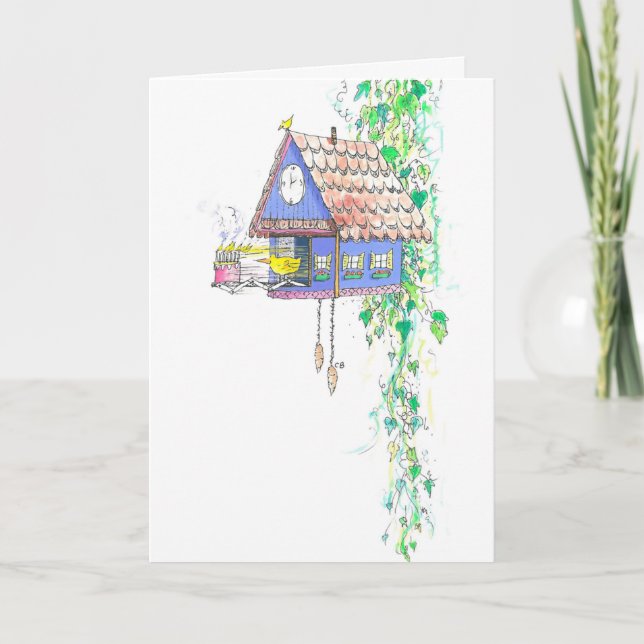 "Cuckoo Clock" Birthday Card (Front)
