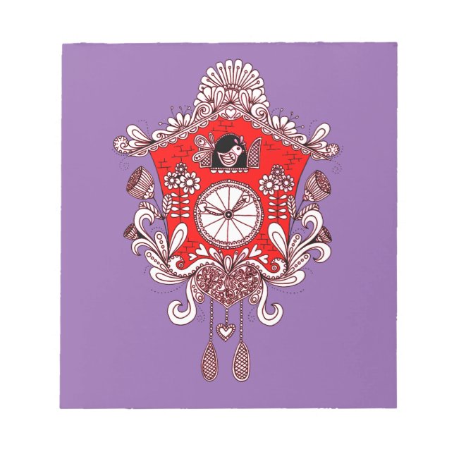 Cuckoo Clock Notepad (Front)