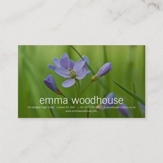 Cuckoo Flower Business Card (Front)