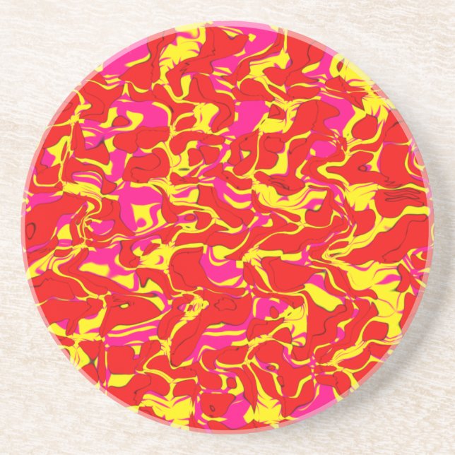 Cuckoo Marbled Abstract Coaster (Front)