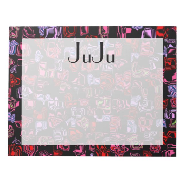 Cuckoo Marbled Abstract Notepad (Front)