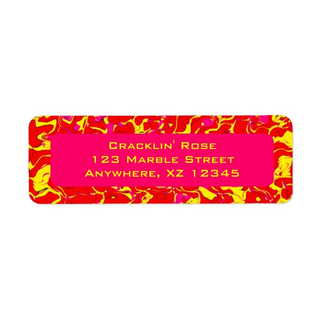 Cuckoo Marbled Abstract Return Address Label (Front)