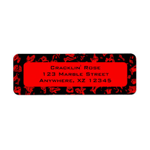 Cuckoo Marbled Abstract Return Address Label