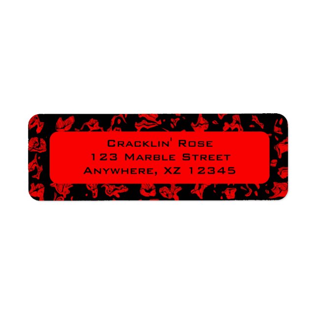 Cuckoo Marbled Abstract Return Address Label (Front)