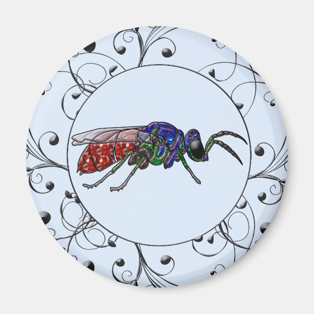 Cuckoo Wasp Magnet (Front)