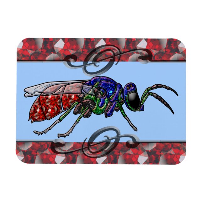 Cuckoo Wasp Magnet (Horizontal)