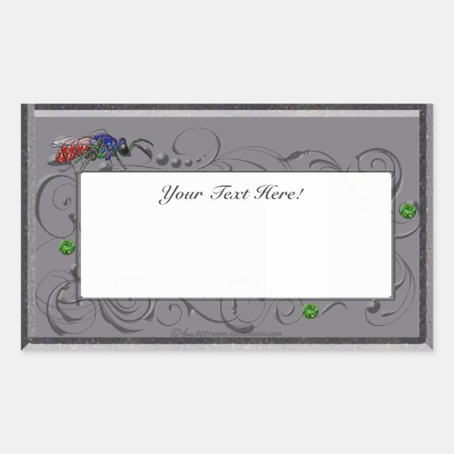 Cuckoo Wasp Rectangular Sticker (Front)