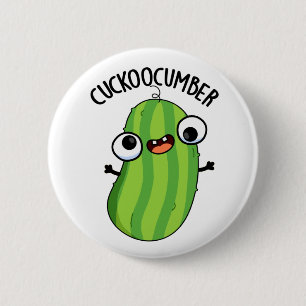 Cuckoocumber Funny Veggie Cucumber Pun 6 Cm Round Badge