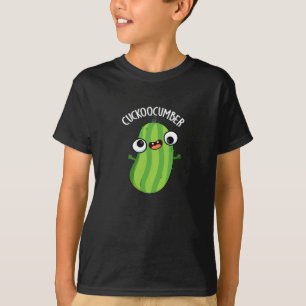 Cuckoocumber Funny Veggie Cucumber Pun Dark BG T-Shirt