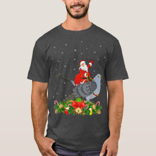 Cuckoos Bird Xmas Funny Santa Riding Cuckoos Chris T-Shirt