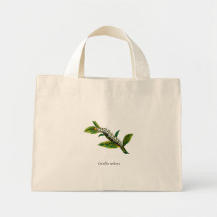 Cucullia verbasci caterpillar mini tote bag
