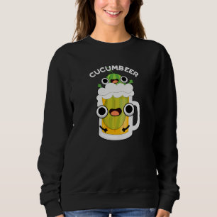 Cucum-beer Funny Beer Pun Dark BG Sweatshirt