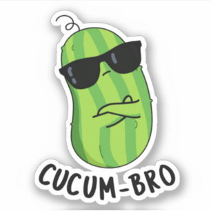 Cucum-bro Funny Veggie Cucumber Pun 