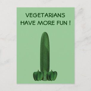 Cucumber And Peppers Postcard