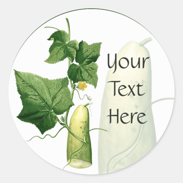 Cucumber Art Sticker 2 (Front)