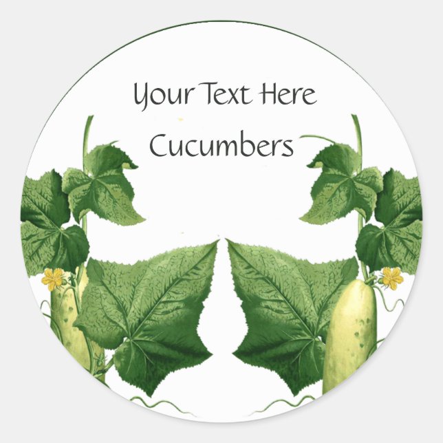 Cucumber Art Sticker 3 (Front)