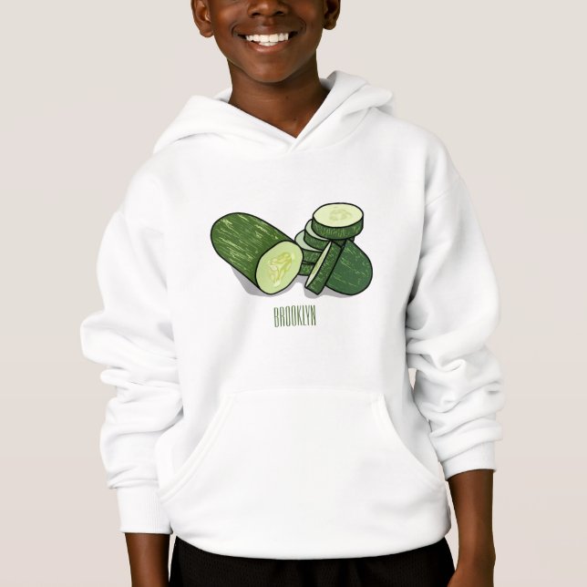 Cucumber cartoon illustration  (Front)